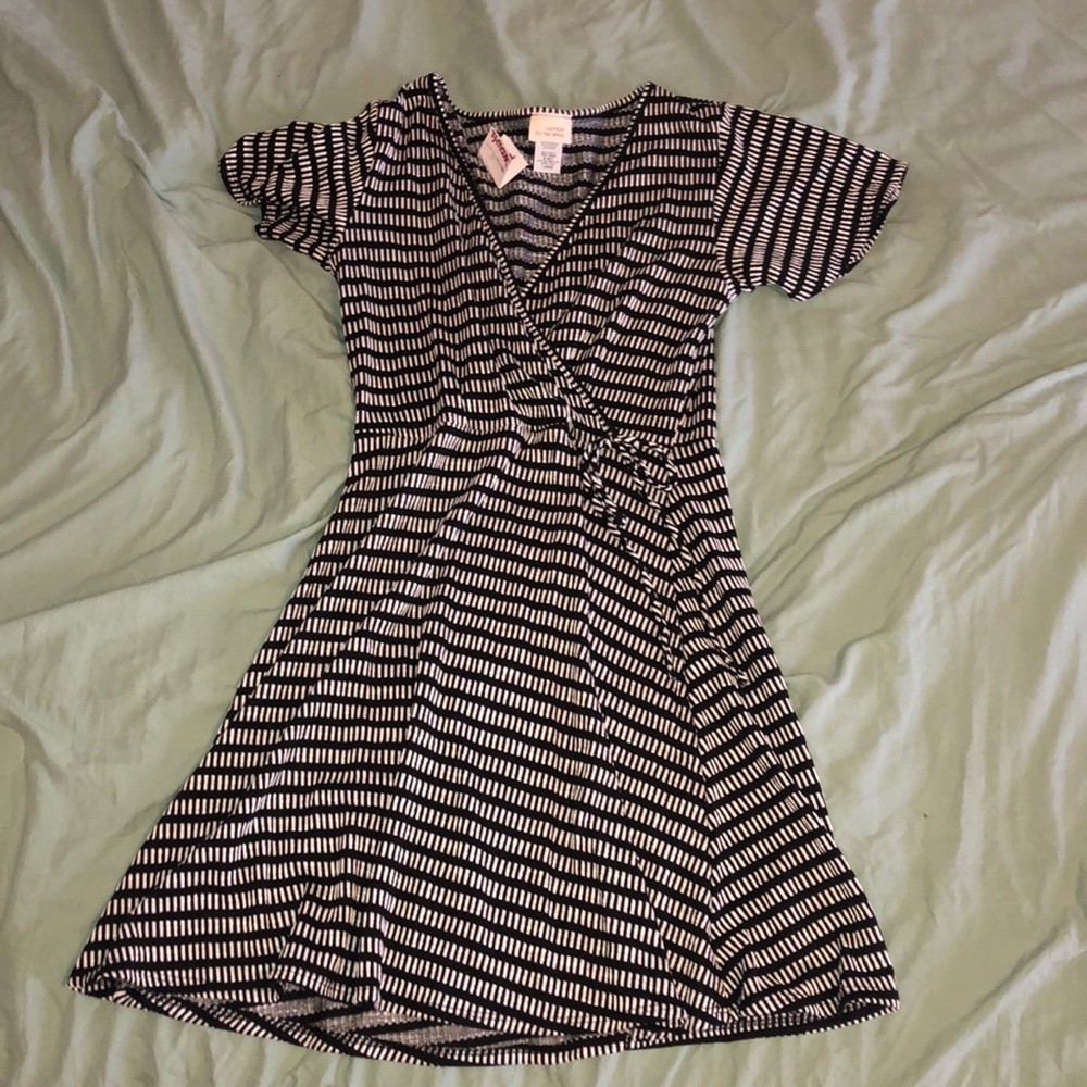 Black and white Wrap dress